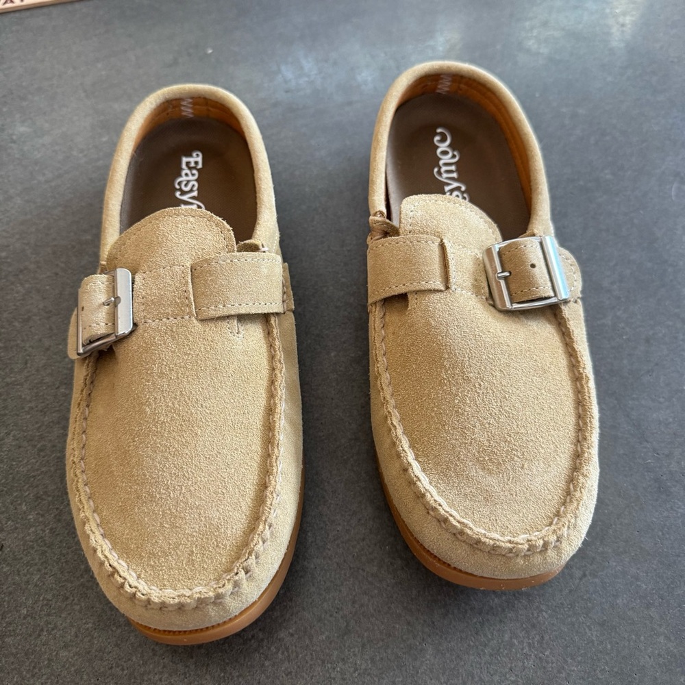 Tan Suede Loafers for Men - Picture 3 of 7